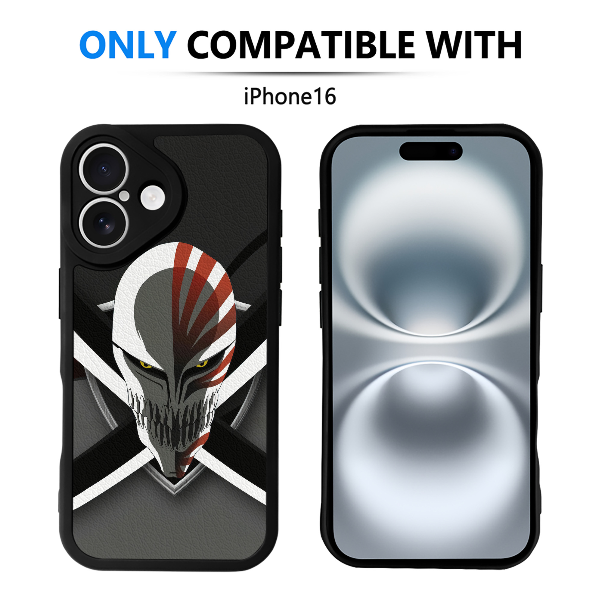 （画像用） ブリーチ BLEACH 【iPhone 16シリーズ対応】シリコンスマホケース（レザー調） 材質：シリコン